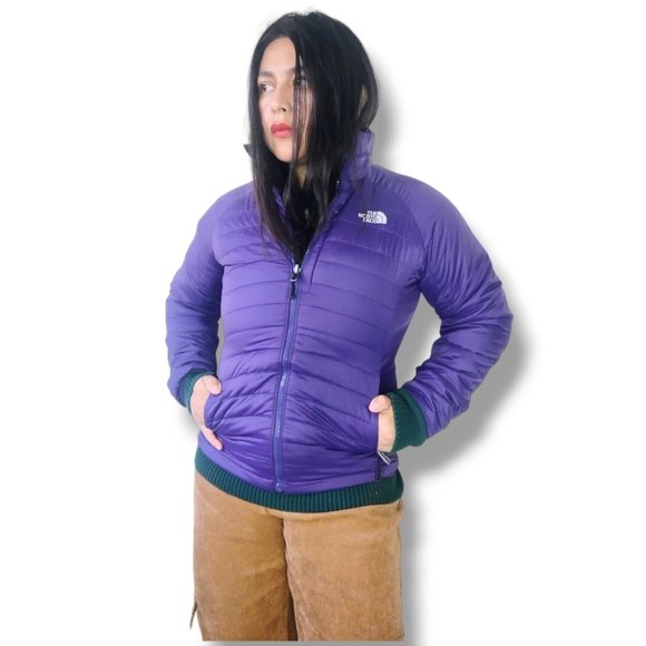 Sold-The North Face PrimaLoft puffer quilted zip up jacket womens S - Picture 9 of 9